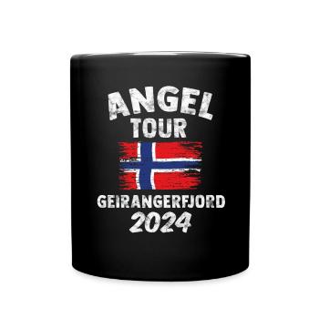 GEIRANGERFJORD 2024 Fishing Tour Norway - Full Colour Mug - black - Front