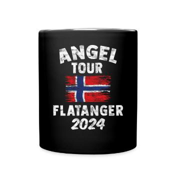 FLATANGER 2024 - Angel Tour Norwegen - Tasse einfarbig - Schwarz - Vorne
