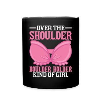 Southern Slang Rock Climbing Girl Country - Full Colour Mug - black - Front