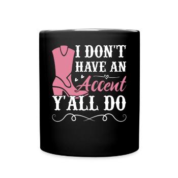 Southern Slang Land - Full Colour Mug - black - Front