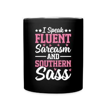Drôle de fille du Sud - Mug uni - noir - Devant