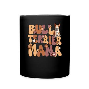 Bull Terrier Groovy Bull Terrier Maman - Mug uni - noir - Devant