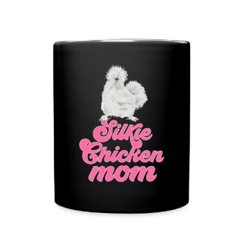 Seidenhuhn Poulet soyeux - Mug uni - noir - Devant