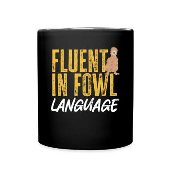 Seidenhuhn Poulet soyeux - Mug uni - noir - Devant