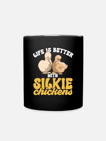 Seidenhuhn Silkie Chicken - Tasse einfarbig - Schwarz