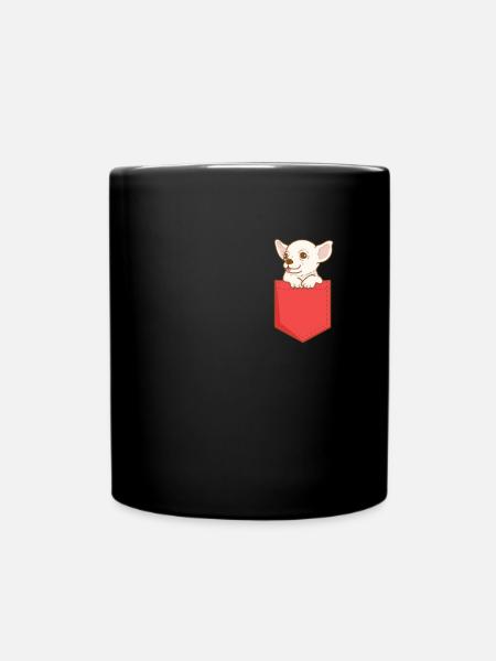 Chihuahua Hund Hundeschule Hundehalter Geschenk - Tasse einfarbig - Schwarz
