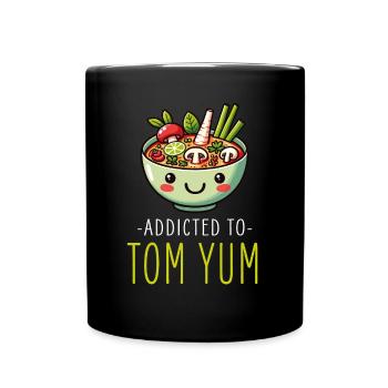 Tom Yum Soup Enthusiast Artistic Design For Thai - Full Colour Mug - black - Front