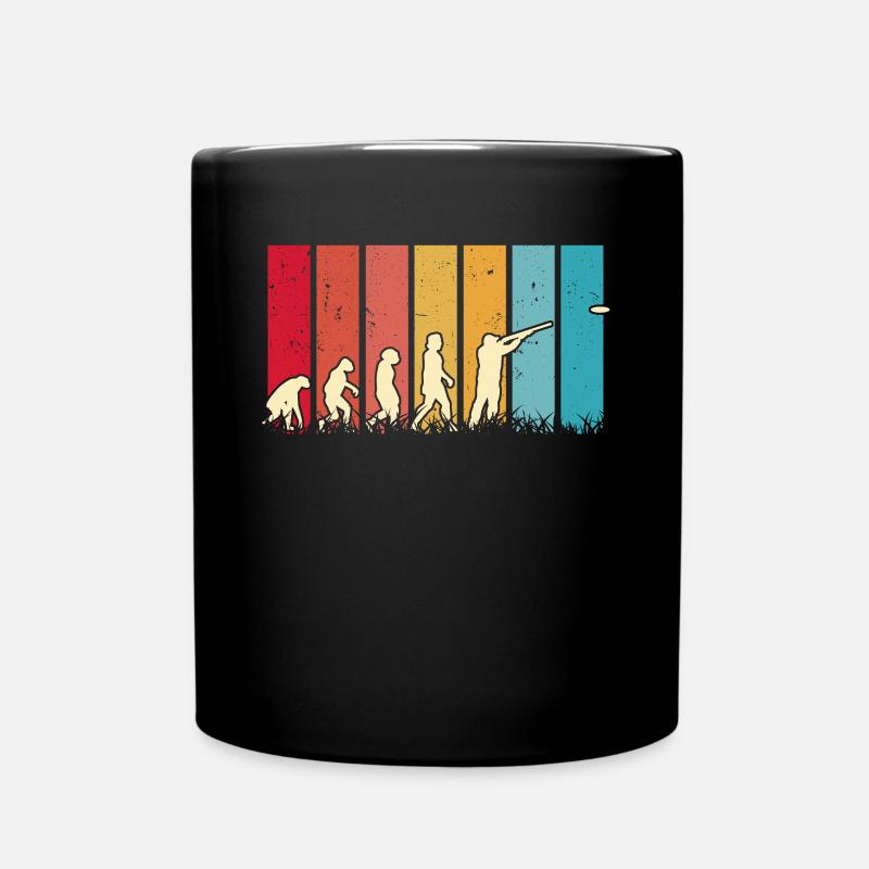 Clay Pigeon Shooting Evolution - Full Colour Mug - black