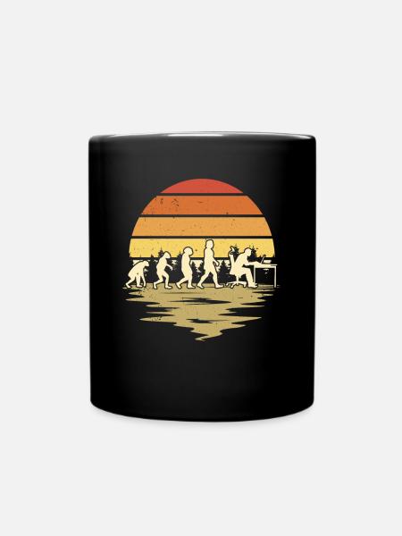 Informatiker Evolution Programmierer Nerd - Tasse einfarbig - Schwarz