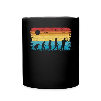 Dart Evolution Darter Dartpfeile - Tasse einfarbig - Schwarz - Vorne