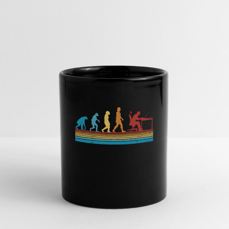 Informatiker Evolution Programmierer Nerd Tasse einfarbig