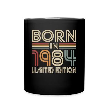 40th birthday Born in 1984 - Full Colour Mug - black - Front