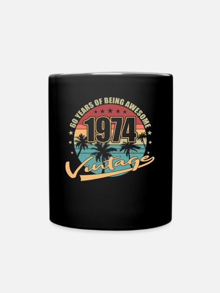 50e anniversaire Né en 1974 50 ans - Mug uni - noir