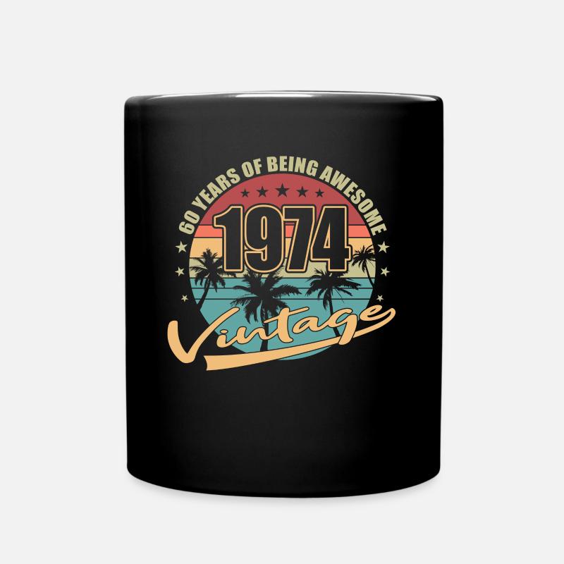 50e anniversaire Né en 1974 50 ans - Mug uni - noir
