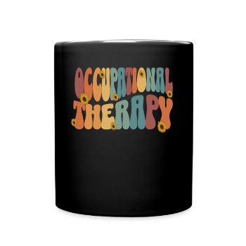 Occupational Therapy Vintage Occupational Therapy - Full Colour Mug - black - Front