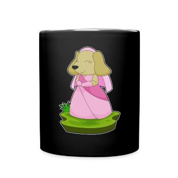 Hund Braut Schleier Hochzeit - Tasse einfarbig - Schwarz - Vorne