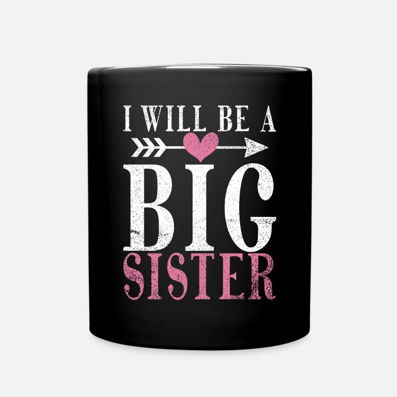Big Sister Gift - Tasse einfarbig - Schwarz