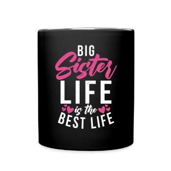 Big Sister Gift - Tasse einfarbig - Schwarz - Vorne