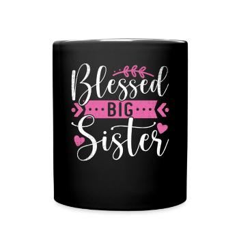 Big Sister Gift - Tasse einfarbig - Schwarz - Vorne