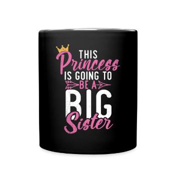 Big Sister Gift - Tasse einfarbig - Schwarz - Vorne