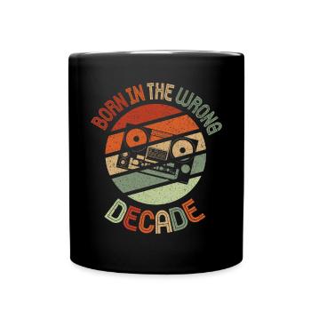 Fille garçon enfants 70 s 80 s 90 s Disco Costume tenue - Mug uni - noir - Devant