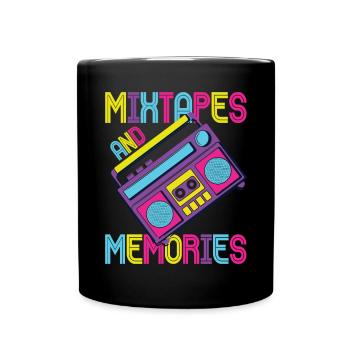 Fille garçon enfants 70 s 80 s 90 s Disco Costume tenue - Mug uni - noir - Devant