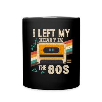 Fille garçon enfants 70 s 80 s 90 s Disco Costume tenue - Mug uni - noir - Devant