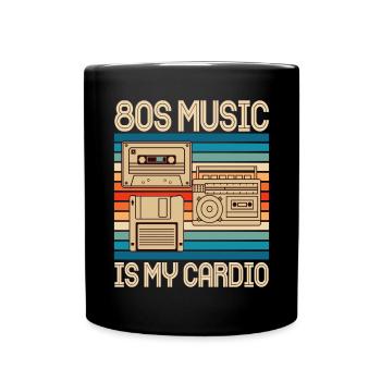 Fille garçon enfants 70 s 80 s 90 s Disco Costume tenue - Mug uni - noir - Devant