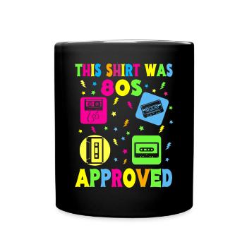 Fille garçon enfants 70 s 80 s 90 s Disco Costume tenue - Mug uni - noir - Devant