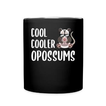 Cooler opossum trend animal sunglasses - Full Colour Mug - black - Front