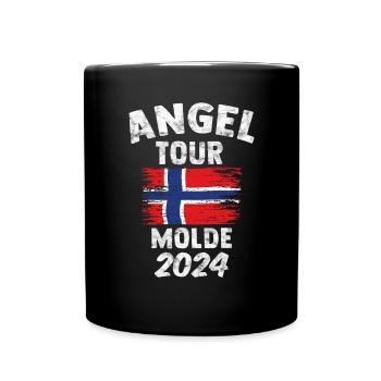 Molde 2024 - Voyage de pêche en Norvège personnalisable - Mug uni - noir - Devant