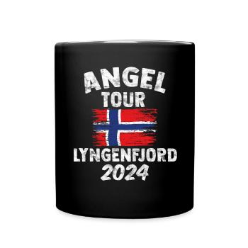 LYNGENFJORD 2024 - Fishing Tour Norway - Full Colour Mug - black - Front