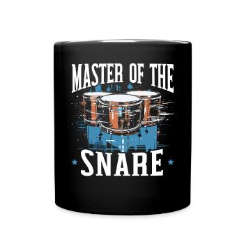 Caisse claire, instrument de musique, musicien, batteur - Mug uni - noir - Devant