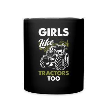 Lustiges Bauer Bauernhof Landwirt Geschenk - Tasse einfarbig - Schwarz - Vorne