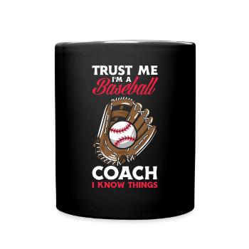 Drôle de baseball - Mug uni - noir - Devant