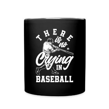Drôle de baseball - Mug uni - noir - Devant