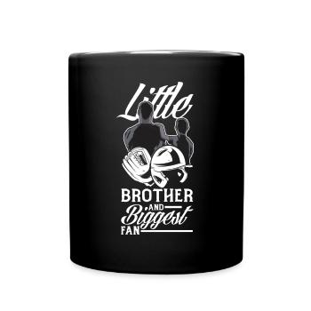 Lustiger Baseball - Tasse einfarbig - Schwarz - Vorne