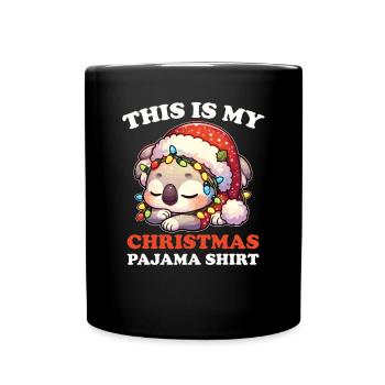 Pyjama de Noël Koala Koalas - Mug uni - noir - Devant