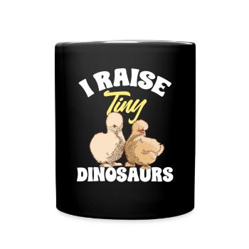 Seidenhuhn Poulet soyeux - Mug uni - noir - Devant