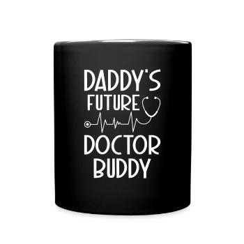 Doctor Baby - Le futur copain docteur de papa - Mug uni - noir - Devant