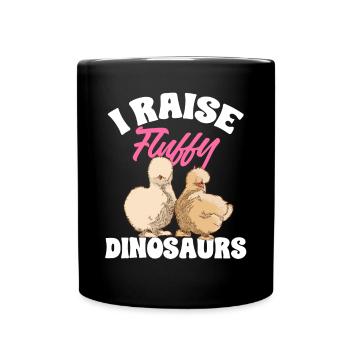 Seidenhuhn Poulet soyeux - Mug uni - noir - Devant