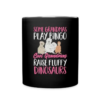 Seidenhuhn Silkie Chicken - Full Colour Mug - black - Front