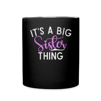 Sister Gifts - Tasse einfarbig - Schwarz - Vorne