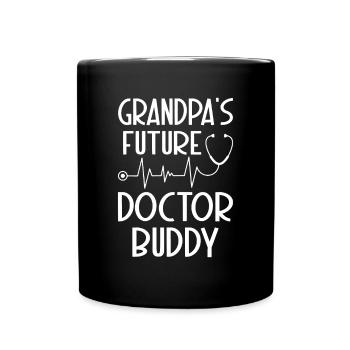 Docteur Baby - Le futur copain médecin de grand-père - Mug uni - noir - Devant