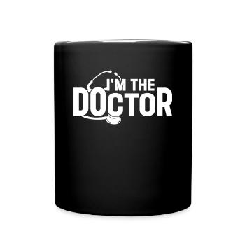 Docteur Stéthoscope - Je suis le docteur - Mug uni - noir - Devant
