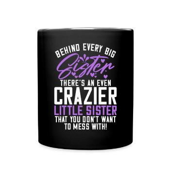 Sister Gifts - Tasse einfarbig - Schwarz - Vorne