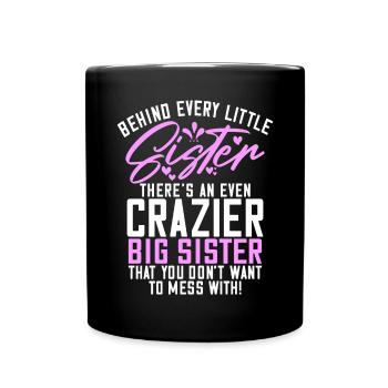 Sister Gifts - Tasse einfarbig - Schwarz - Vorne