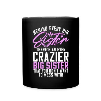 Sister Gifts - Tasse einfarbig - Schwarz - Vorne