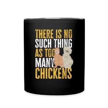 Seidenhuhn Poulet soyeux - Mug uni - noir - Devant