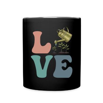 Gardening, Gardener, Plant Lover - Full Colour Mug - black - Front